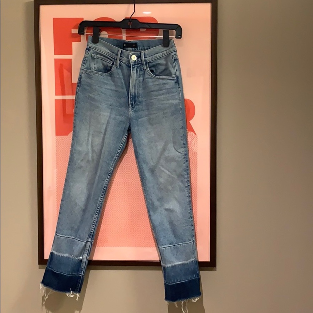 3x1 denim, raw hem